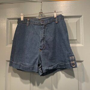 Circa 70s stuffed denim shorts with cuff, exc. condition, sz 11